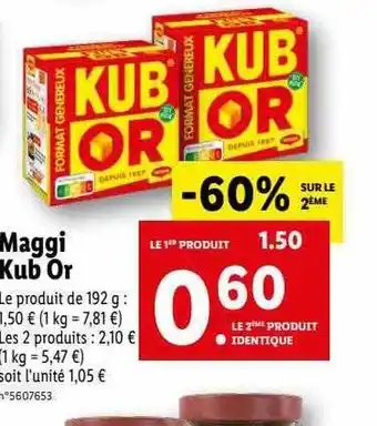 Maggi kub or