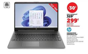 Hyper U Ordinateur portable 15,6 offre