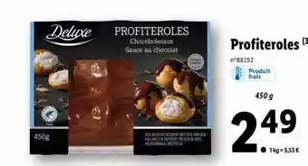Lidl Profiteroles deluxe offre
