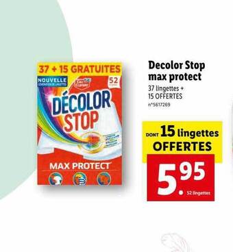 Lidl Décolor stop max protect offre