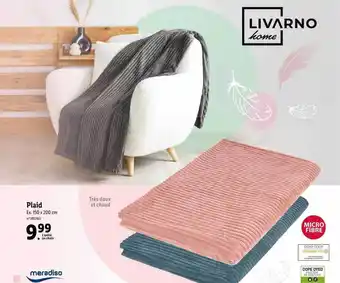 Lidl Plaid livarno home offre