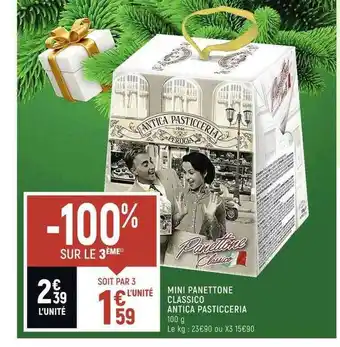 Mini panettone classico antica pasticceria