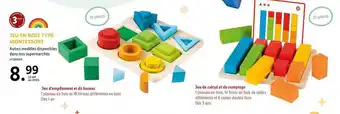 Lidl Jeu en bois type montessori offre