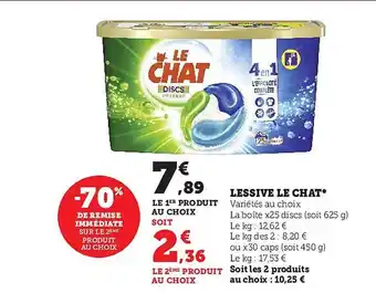 Hyper U Lessive le chat offre