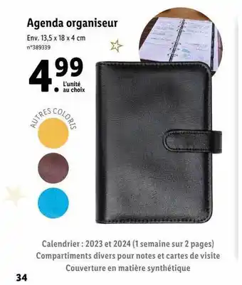 Agenda organiseur