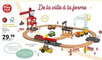 Lidl Set de chemin de fer - chantier play tive offre