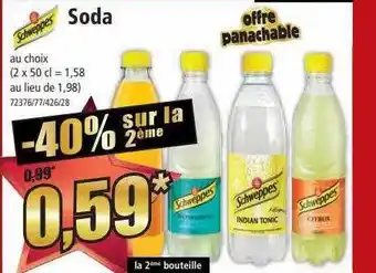 Norma Soda schweppes offre