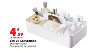 Hyper U Bac de rangement offre