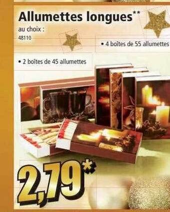 Norma Allumettes longues offre