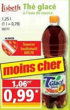 Norma Thé glacé à l'eau de source lisbeth offre