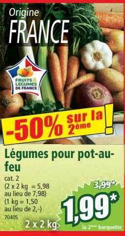 Norma Légumes pour pot-au-feu offre