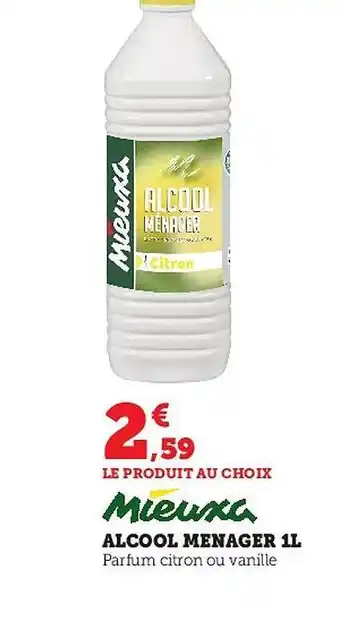 Hyper U Alcool ménager 1l mieuxa offre