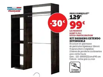 Hyper U Kit dressing extendo extensible offre