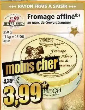 Norma Fromage affiné au marc de gewurztraminer siffert-frech offre