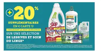 Hyper U Lessives et soin du linge offre