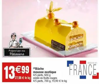 Cora x Carrefour Bûche de noël offre