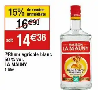 Cora x Carrefour Rhum blanc offre