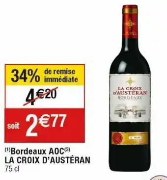 Cora x Carrefour Vin rouge offre
