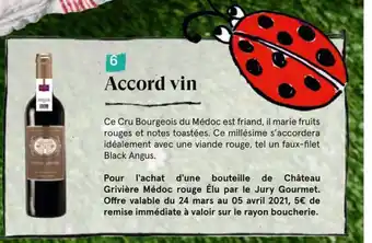 Monoprix A.O.P Médoc cru bourgeois Château offre