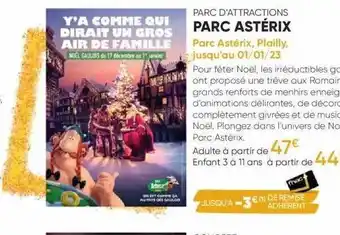 Parc d'attractions parc astérix