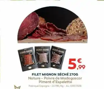 Filet mignon séché 270 g