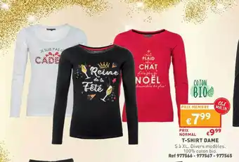Trafic T-shirt dame offre