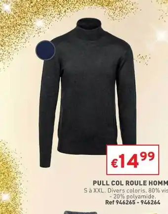 Trafic Pull col roulé homme offre