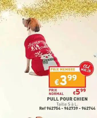 Trafic Pull pour chien offre