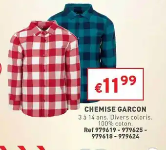 Trafic Chemise garçon offre