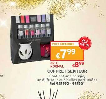 Trafic Coffret senteur offre