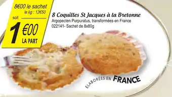 Gel 2000 8 Coquilles st jacques à la bretonne offre