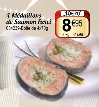 Gel 2000 4 médaillons de saumon farci offre