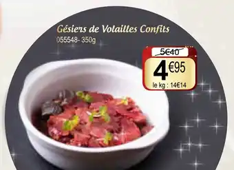 Gésiers de volailles confits