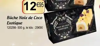 Gel 2000 Bûche noix de coco exotique offre