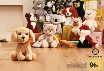 Peluche animal 100% recyclée