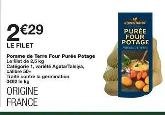 Monoprix Pomme de terre Four purée potage offre