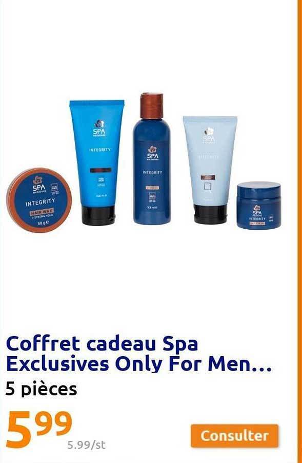 Promo Coffret cadeau spa exclusives only for men... chez Action