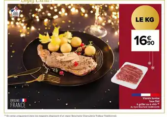 Carrefour Contact Viande bovine faux filet à griller ou à rôtir offre