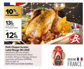Carrefour Contact Petit chapon fermier label rouge de loué offre