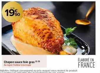Chapon sauce foie gras