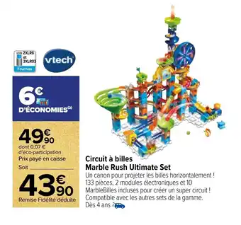 Carrefour Market Circuit à billes marble rush ultimate set offre