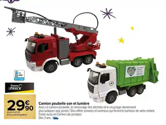Camion poubelle son et lumière