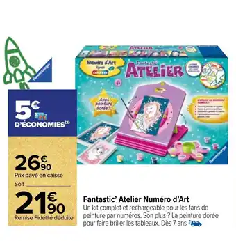 Carrefour Market Fantastic' atelier numéro d'art offre