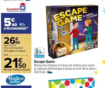 Carrefour Market Escape Game offre