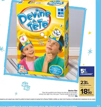 Carrefour Market Devine Tete offre