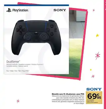 Carrefour Market Sony Manette Sans Fil Dualsense Pour PS5 offre