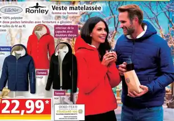 Norma Ronley Veste Matelassée offre