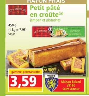 Norma Petit Pâté en croûte offre