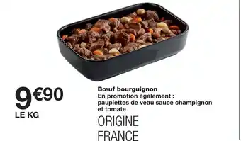 Monoprix Bœuf bourguignon offre