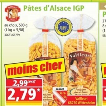 Norma Pates d'Alsace IGP offre